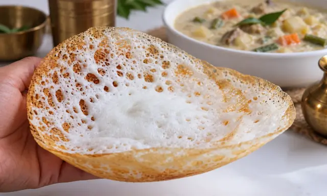 Kerala Breakfast Spread Appam With Coconut Stew